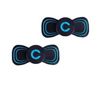 Mini Dispositivo de Masaje EMS de Microcorriente Mini Masajeador de Cuello Eléctrico Almohadillas Cervicales Estimulador Muscular EMS Portátil Inalámbrico Regalo Todo el Cuerpo,2pcs