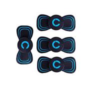 Mini Dispositivo de Masaje EMS de Microcorriente Mini Masajeador de Cuello Eléctrico Almohadillas Cervicales Estimulador Muscular EMS Portátil Inalámbrico Regalo Todo el Cuerpo,4pcs