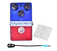 Mini distorsión de Metal Guitarra Pedal Estable Efecto de Guitarra Duradero para Tono clásico Metal Rojo
