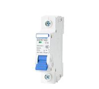Mini disyuntor de CA C45 1P tipo C, MCB, 6A, 10A, 16A, 20A, 25A, 32A, 40A, 50A, 63A, for montaje en riel DIN, interruptor de aire doméstico en miniatura.(20A)