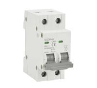 Mini Disyuntor Solar 2P De CC, 12 V, 24 V, 550 V, Fotovoltaico, MCB, Protector De Batería For Coche, 20 A, 25 A, 32 A Y 63 A.(20A)