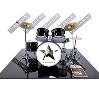 Mini Drum Kit David Bowie Blackstar álbum de tribute miniature rock 25 cm modelo escala 1:4 collectible box set batería maqueta de colección