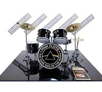 Mini Drum Kit Pink Floyd The Dark Side of the Moon Dayvid Gilmour Álbum Tribute Miniature Rock 25 cm Model Escaleras 1:4 Collectible Box Set batería modelo de colección