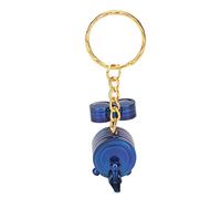 Mini Drums Keychain, Attractive High Strength Metal Mini Instrument Keychain, Lightweight and Portable for Outdoor Use, Unique Music Lover's, sturdy and (Blue)