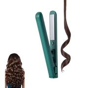 Mini Dual-purpose Curling Iron, Mini Dual Purpose Curling Iron for Short Hair, 2025 New Hair Straightener and Curler 2 In 1, for Short and All Hair Types (green)