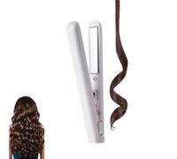 Mini Dual-purpose Curling Iron, Mini Dual Purpose Curling Iron for Short Hair, 2025 New Hair Straightener and Curler 2 In 1, for Short and All Hair Types (white)