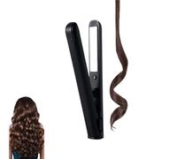 Mini Dual-purpose Curling Iron, Mini Dual Purpose Curling Iron for Short Hair, 2025 New Hair Straightener and Curler 2 In 1, for Short and All Hair Types (black)