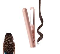 Mini Dual-purpose Curling Iron, Mini Dual Purpose Curling Iron for Short Hair, 2025 New Hair Straightener and Curler 2 In 1, for Short and All Hair Types (peach)