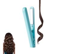 Mini Dual-purpose Curling Iron, Mini Dual Purpose Curling Iron for Short Hair, 2025 New Hair Straightener and Curler 2 In 1, for Short and All Hair Types (blue)