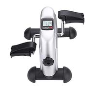Mini ejercitador de Pedales para piernas, máquina de Entrenamiento de Pedales de Bicicleta para Sentarse con Monitor LCD, ejercitador portátil de Pedales de piernas para el hogar, Oficina, Gimnasio