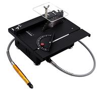 Mini Electric Table Saw, Portable Bench Saw Machine For Crafts, 100W Adjustable Speed Power Supply, For Wood Metal Plastic Cutting, HUANGHAIQIU