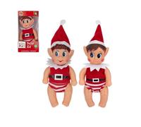 Mini Elfo de Navidad- Elfo bebé- Elfo travieso navidad- Baby Elf Elves Behavin Badly 13cm--Regalo especial para navidad- Elfo en casa-Juego elfo travieso-Pack navidad niños-Muñeco navidad