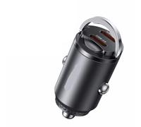 Mini Encendedor USB Tipo C de Doble Puerto con Anillo tracción, Carga rápida Universal for teléfonos móviles(45W Dual Type C)