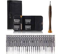 Mini endurecida Destornillador Set 25 piezas Precisión magnético tisier Bar, Torque, ranura, Phillips, Torx, funda para los productos electrónicos iPhone PC Laptop Juego de herramientas