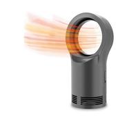 Mini Energy Saving Ceramic Fan Heater with 3s Fast Heating, Tip-over and Overheat Protection,for Bathroom,Office,Living Room(Black)