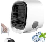 Mini enfriador de agua, enfriador Artic, Ozzi Cool, 3 velocidades de viento, tanque de agua de 300 ml que hace que el viento sea más fresco, filtro de algodón mejorado, luces coloridas, carcasa de