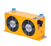 Mini enfriador de aire hidráulico AH0608TL de 60 l, radiador de aceite refrigerado por aire, intercambiador de calor de placas con ventilador Amplia aplicación(DC12)