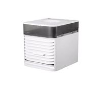 Mini enfriador de aire portátil con 3 niveles de ventilador y USB, ventilador de mesa silencioso con refrigeración por evaporación y humidificación, ahorro de energía para dormitorio, oficina y