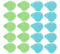 Mini enjuague bucal de 20 piezas, 13 ml de enjuague bucal portátil individual, elementos básicos desechables sin alcohol, té de menta+jazmín.