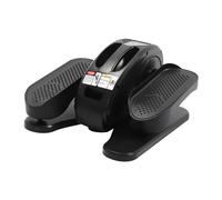 Mini entrenador elíptico eléctrico de 50 W, con pantalla, mando a distancia, entrenador elíptico, velocidad ajustable, para personas mayores, adultos (negro)