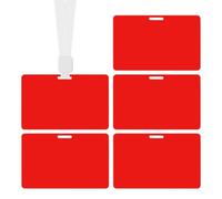 Mini Erasable Whiteboard for ID Badge - 5 Pieces Small Reusable Ballpoint