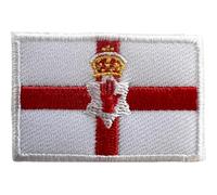 Mini escudo bordado de la bandera de Irlanda del Norte para termopegar o coser