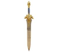 Mini espada world of warcraft replica espada del rey llane en acero in