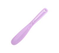 Mini espátula de silicona para cosméticos, cuchara curvada, herramienta aplicadora facial, máscara facial, cuchara (morado)