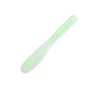 Mini espátula de silicona para cosméticos, cuchara curvada, herramienta aplicadora facial, máscara facial, cuchara (verde)