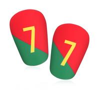 Mini Espinilleras Futbol, 8x5cm Espinilleras de Futbol Adulto Protección Espinilleras Equipo para Hombres Jóvenes Adultos Mujeres Niños Niñas (Número de Uniforme Especial NO.7)