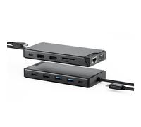 Mini estación de Acoplamiento ALOGIC USB-C 12 en 1,Pantalla Dual, 2xHDMI,1xVGA,1