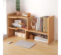 Mini estantería de escritorio multicapa - Moderno estante de almacenamiento de oficina, estante de escritorio que ahorra espacio para el hogar y la oficina, elegante organizador decorativo para libros