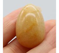 Mini Estatua De Huevo De Cristal Natural, Aventurina Verde, Rosa, Cuarzo, Pulido, Adornos De Boutique, Fiesta De Decoración Personalizada De Pascua,jade Amarillo,20x30mm