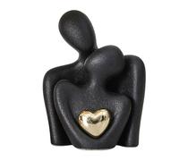 Mini estatua de pareja abrazada de cerámica para amantes de la decoración del hogar es un regalo romántico para ella en bodas y San Valentín, decoración de soporte de TV para estantes y otros