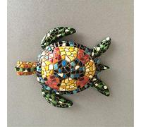 Mini Estatua de Tortuga Escultura de Tortuga Estatuilla Figurina Home Moderna Sala de Estar de Interior Adorno de Animales decoración de la decoración del jardín al Aire Libre Regalos de educación, 7