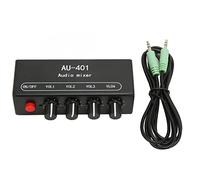 Mini Estereo de 3.5 Mm Simple 4 en 1 con 1 con Estereolina para el Amplificador de Auriculares la PC, Computadoras Compatibles, Computadoras Portátiles, Material Metal Premium