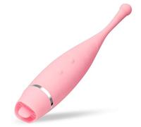 Mini estimulador de clítoris de lengua 7 modos vibratorios punto G rosa masajeador juguete sexual Magicnitz