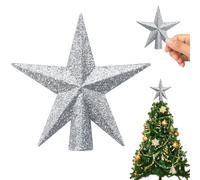 Mini Estrella de la Navidad, Topper de Árbol de Navidad, 8.5 cm, Decoración para Árbol de Pequeño, Estrella para Decoración de Fiesta