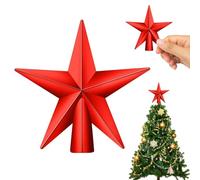 Mini Estrella de la Navidad, Topper de Árbol de Navidad, Decoración para Árbol de Pequeño, 8.5 cm, Estrella para Decoración de Fiesta