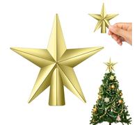 Mini Estrella de la Navidad, Topper de Árbol de Navidad, Decoración para Árbol de Pequeño, 8.5 cm, Estrella para Decoración de Fiesta