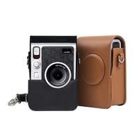 Mini Estuche de Almacenamiento con Correa para el Hombro para Instax Mini EVO, Estuche Protector de la cámara Estuche Retro Suave para Mini cámara (Marrón)