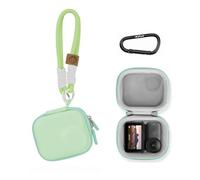Mini estuche de almacenamiento para DJI Osmo Nano, bolsa de transporte de viaje de piel sintética, funda protectora impermeable portátil con correa de muñeca y mosquetón para nano cámara, Green, Mini