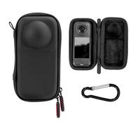 Mini estuche de almacenamiento para Insta360 X4 Air Travel bolsa de transporte de piel sintética cubierta protectora impermeable portátil organizador con mosquetón para cámara de acción de aire Insta