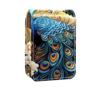 Mini estuche de lápiz labial con espejo para bolso, funda portátil Cosmic Space Galaxy, Multicolor 3, 9.5x2x7 cm/3.7x0.8x2.7 in