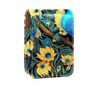 Mini estuche de lápiz labial con espejo para bolso, funda portátil Cosmic Space Galaxy, Multicolor 4, 9.5x2x7 cm/3.7x0.8x2.7 in