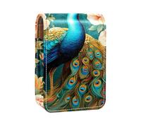 Mini estuche de lápiz labial con espejo para bolso, funda portátil Cosmic Space Galaxy, Multicolor 7, 9.5x2x7 cm/3.7x0.8x2.7 in