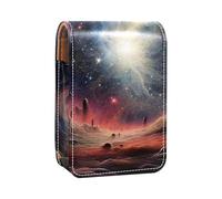 Mini estuche de lápiz labial con espejo para bolso, funda portátil Cosmic Space Galaxy, Multicolor 8, 9.5x2x7 cm/3.7x0.8x2.7 in