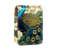 Mini estuche de lápiz labial con espejo para bolso, funda portátil Cosmic Space Galaxy, Multicolor 9, 9.5x2x7 cm/3.7x0.8x2.7 in