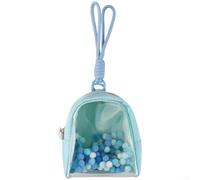 Mini estuche de lona transparente para Tamagotchi Paradise protege y lleva tu dispositivo de forma segura (azul)