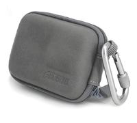 Mini estuche de transporte FiTSTILL de PU gris para Go Pro Hero 13/12/11/10/9/8/7/(2018)/6/5 Estuche r gido de viaje negro para DJI Osmo Action A